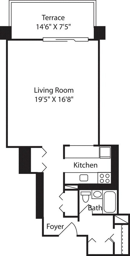 Floor Plan - Longfellow Studio 16,3