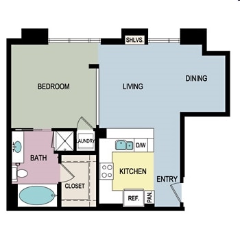 1BR/1BA - A1C