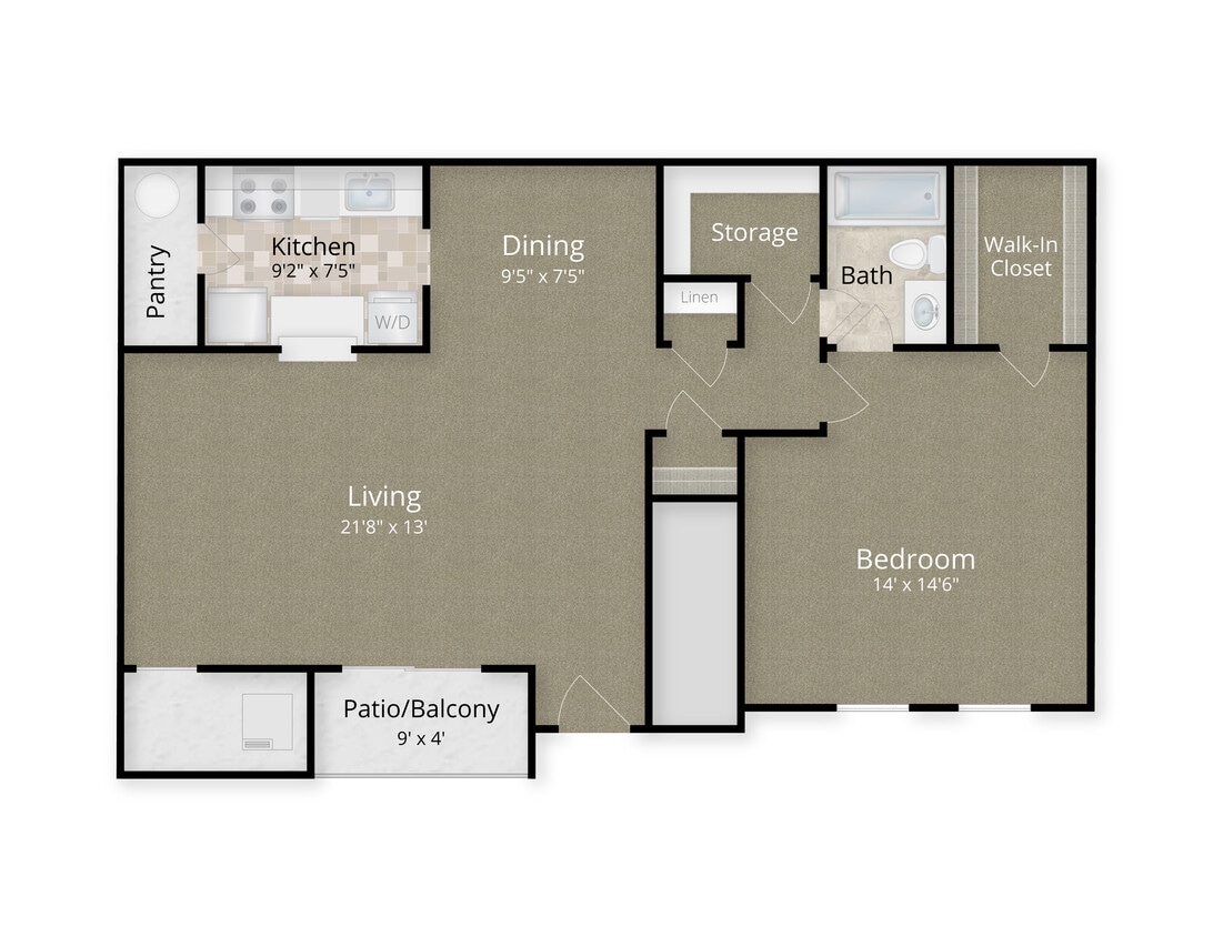 Birchwood I - 1 Bedroom/1 Bath - 1 Bed x 1 Bath - Birchwood I