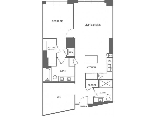 Floor Plan - A18 with Den
