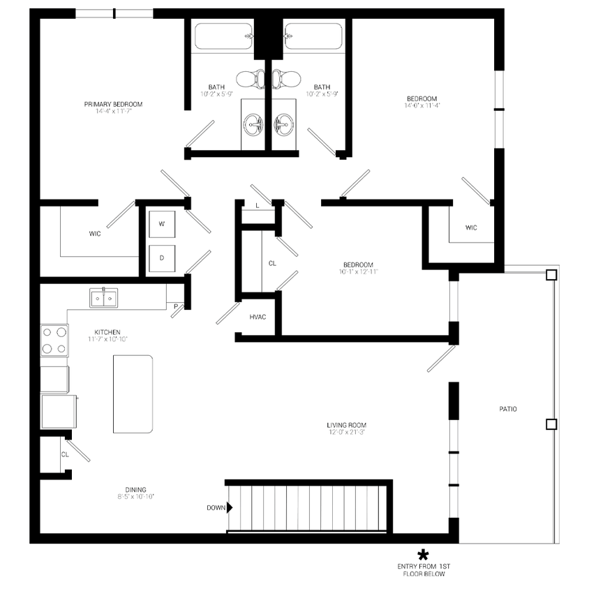 Floor Plan - C2- Upper