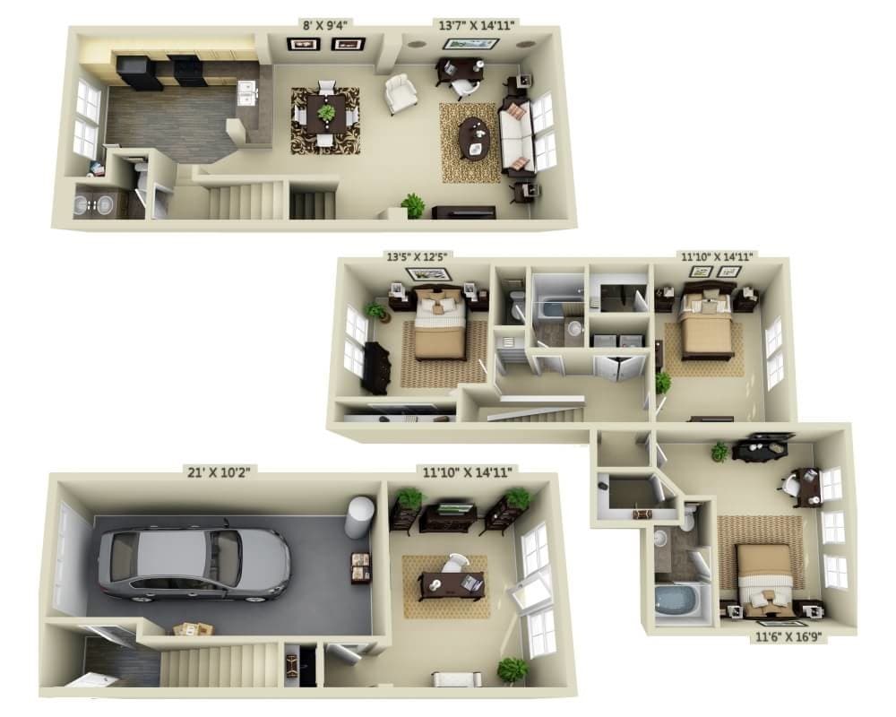 Floor Plan - the Merlot (C2.5AT)