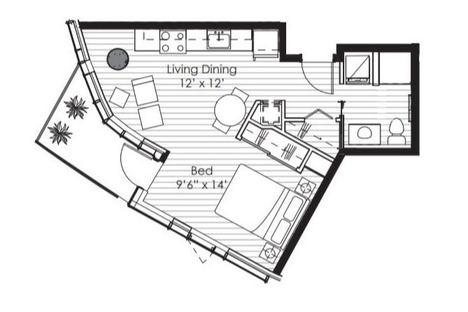 Floorplan x14; Levels 6-9 - Studio J