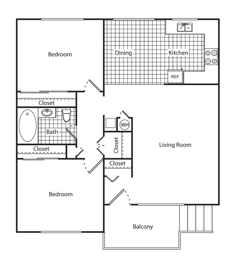 Floor Plan - 2/1_885U
