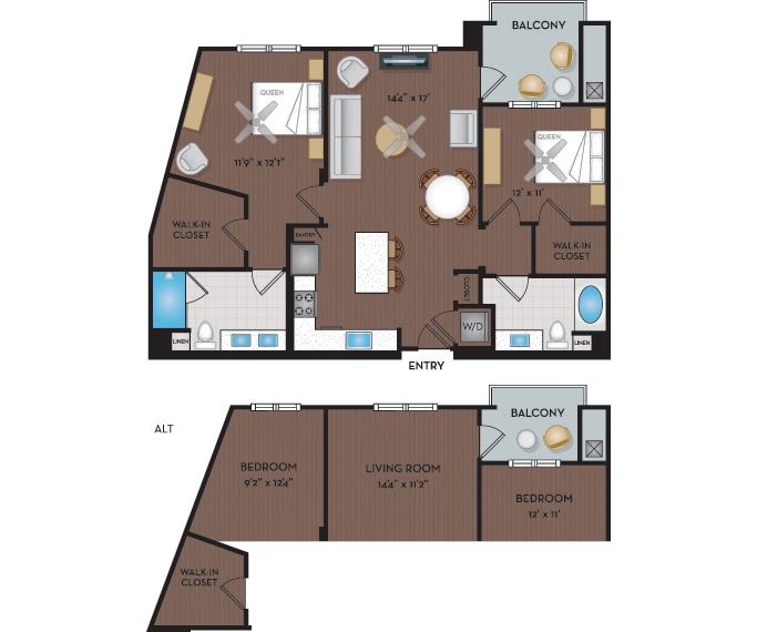 Floor Plan - 22F4A & 22F4B