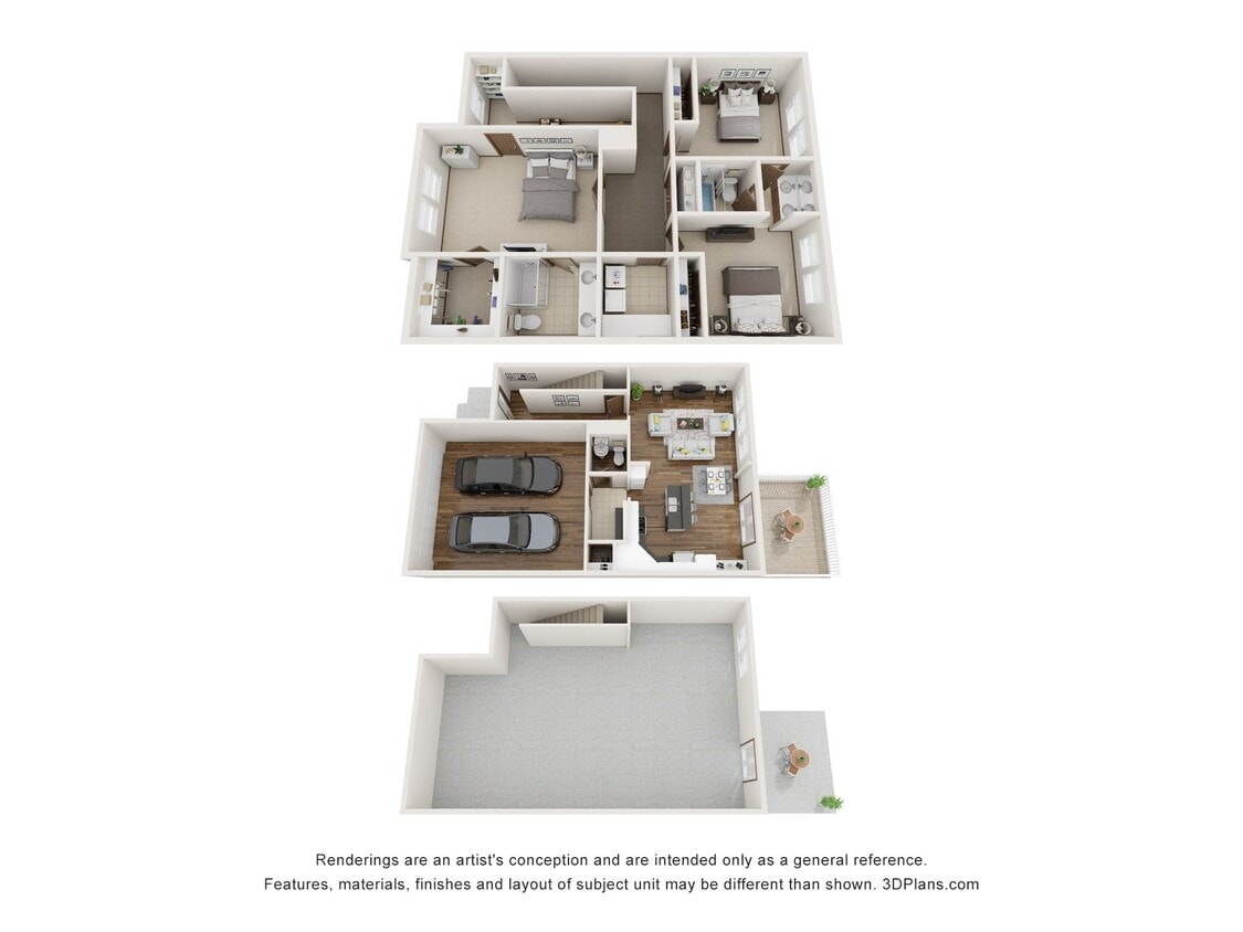 Floor Plan - Connor - 3bed/2.5 bath 2853sqft - 
