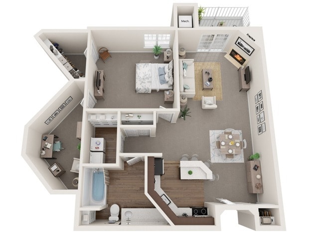 The Chamberlain II | The Landmark at Hatchery Hill | Apartments in Fitchburg, WI - The Chamberlain II