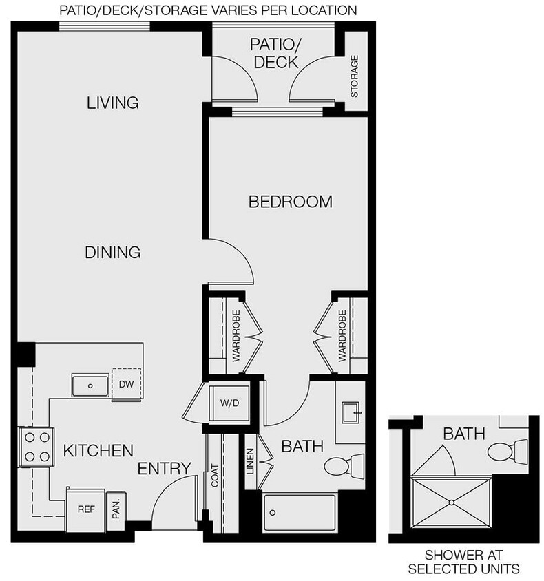 Floor Plan - 1x1 1A