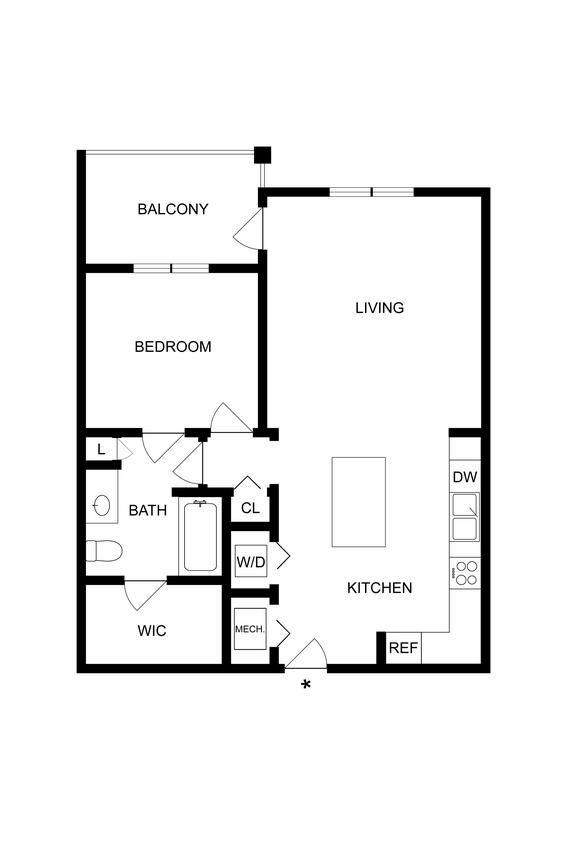 Harper Place at Bees Ferry - A1C Floorplan - A1C