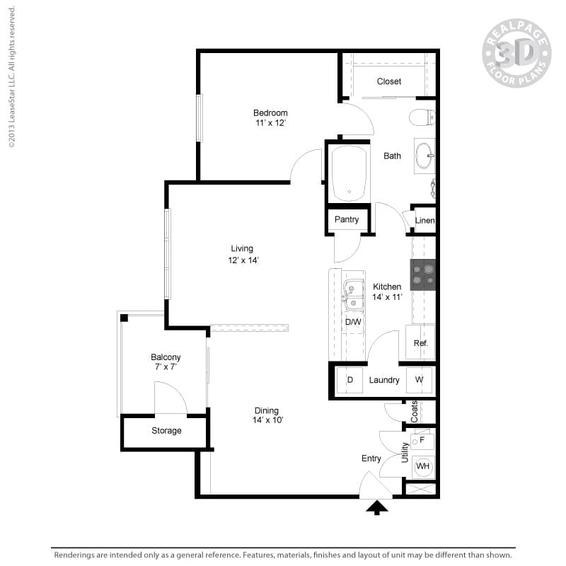 Floor Plan - The Vermillion
