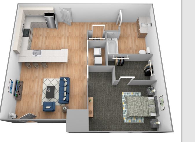 Floor Plan - Two Island River Townhouse ADA