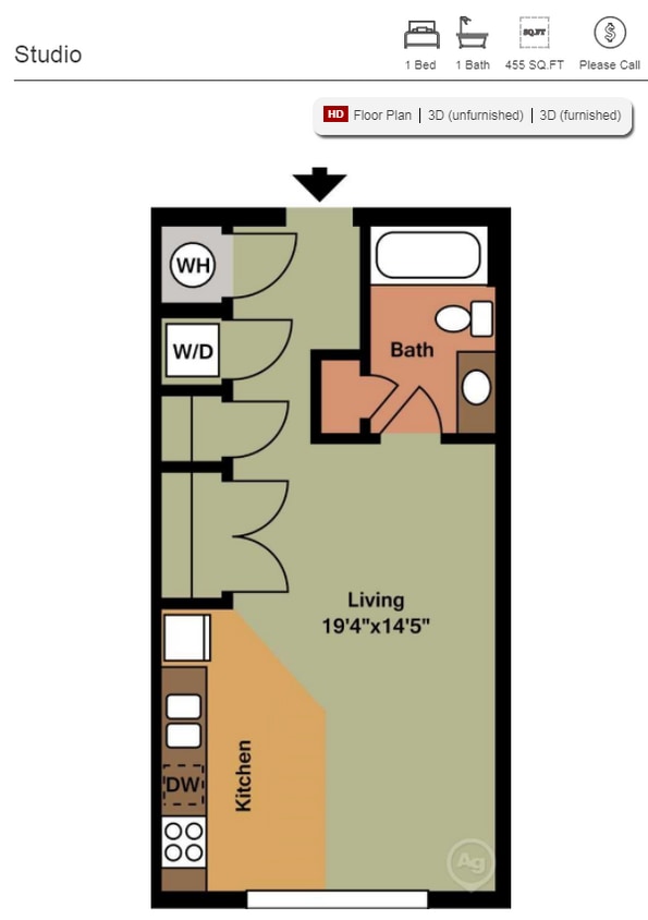 Floor Plan - Studio