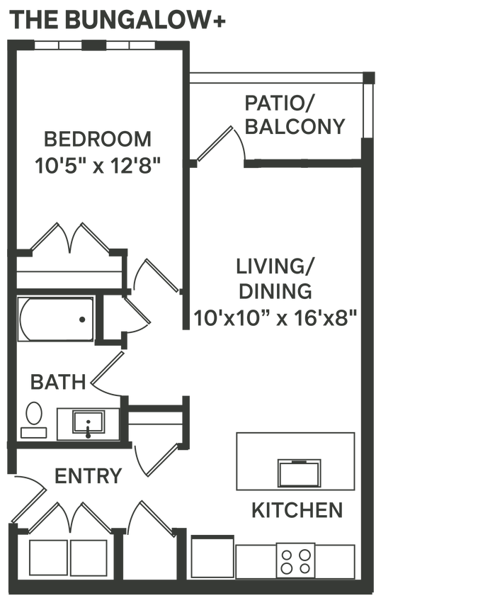 Floor Plan - The Bungalow Plus