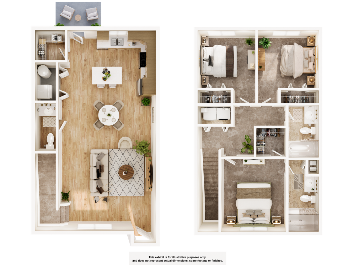 Floor Plan - Jarvis - Townhome(DG3D)