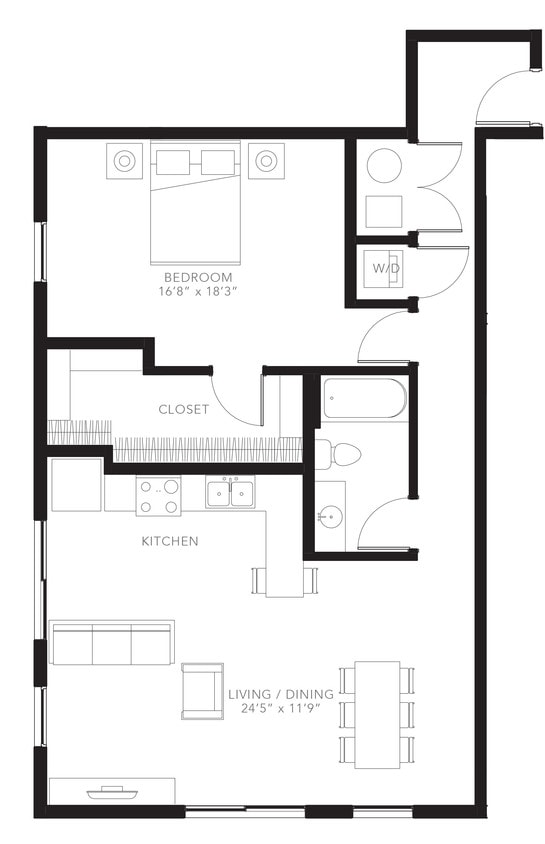 Floor Plan - 1BR-A13