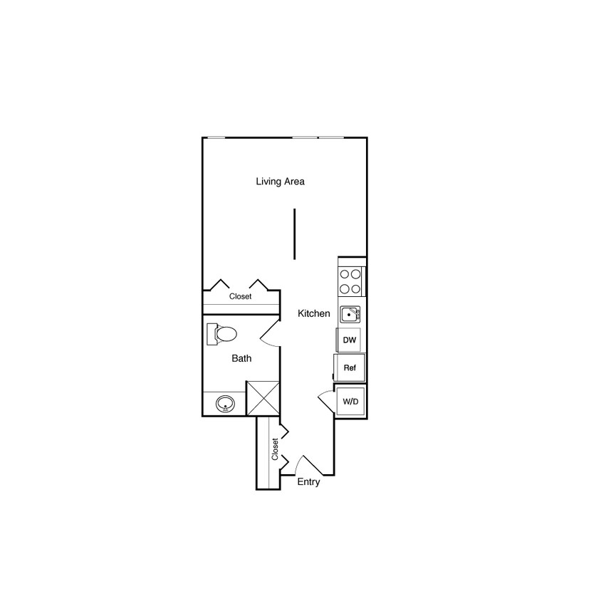 Floor Plan - Studio 420 NW