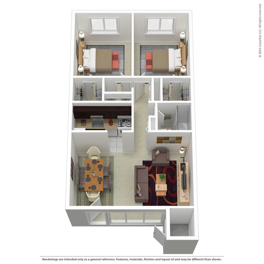 Floor Plan - 2Bedroom  1Bathroom