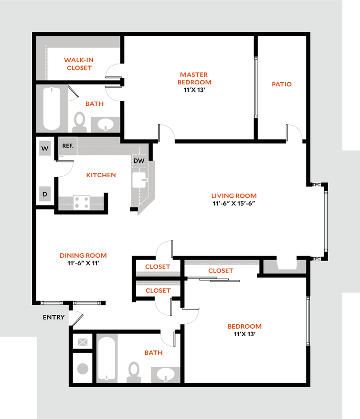 Floor Plan - South 2A