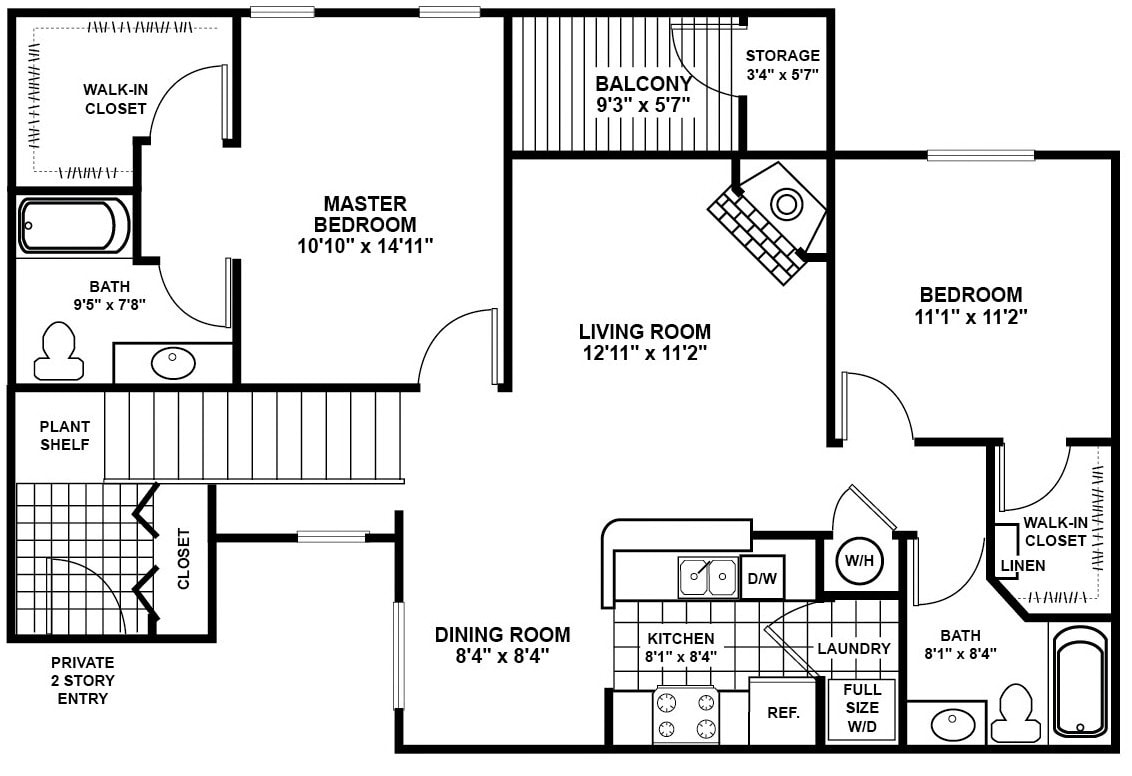 Floor Plan - Willow 2 - Premium