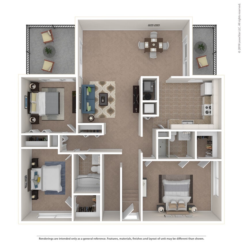 Floor Plan - 3x2 - Redwood