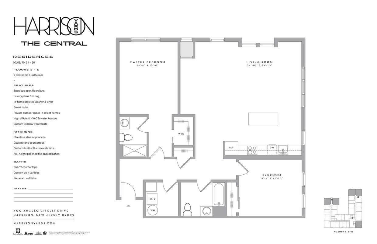 ASTU3 floor plan Harrison Yards - ASTU3