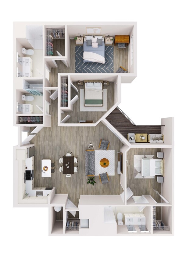 Haven - Haven: 3 Bedroom Apartments
