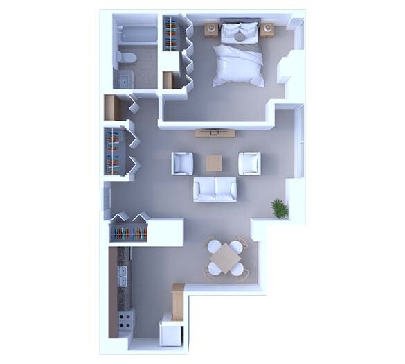 Floor Plan - 1 Bedroom Floor Plan A9