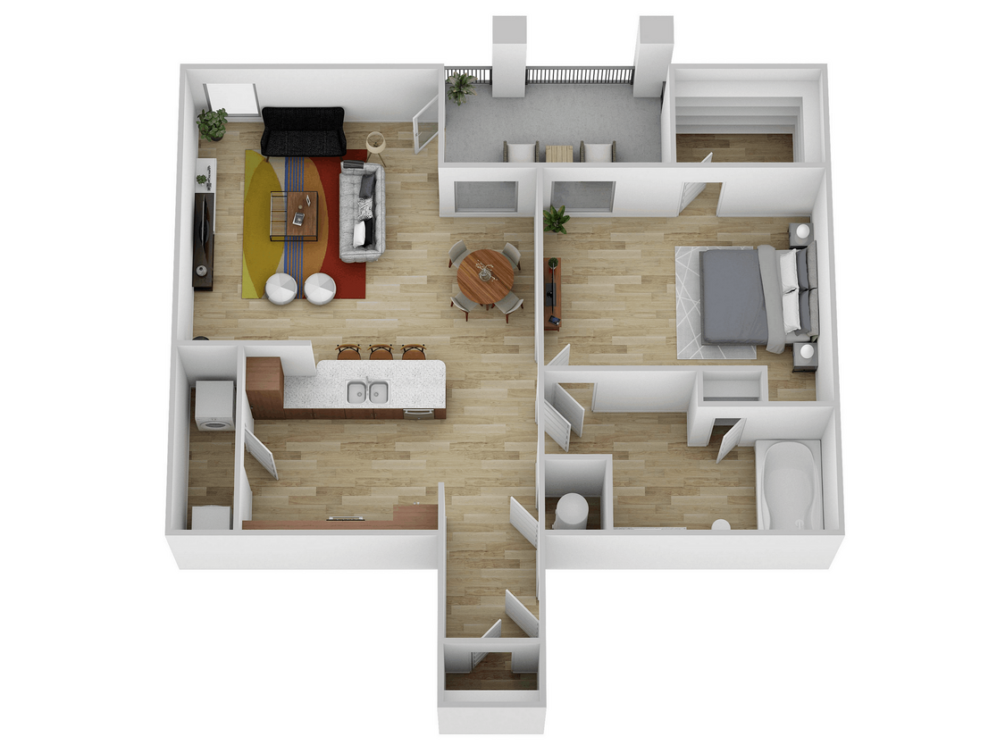 Katy Ranch 762 SF 2025 - 1 Bed, 1 Bath