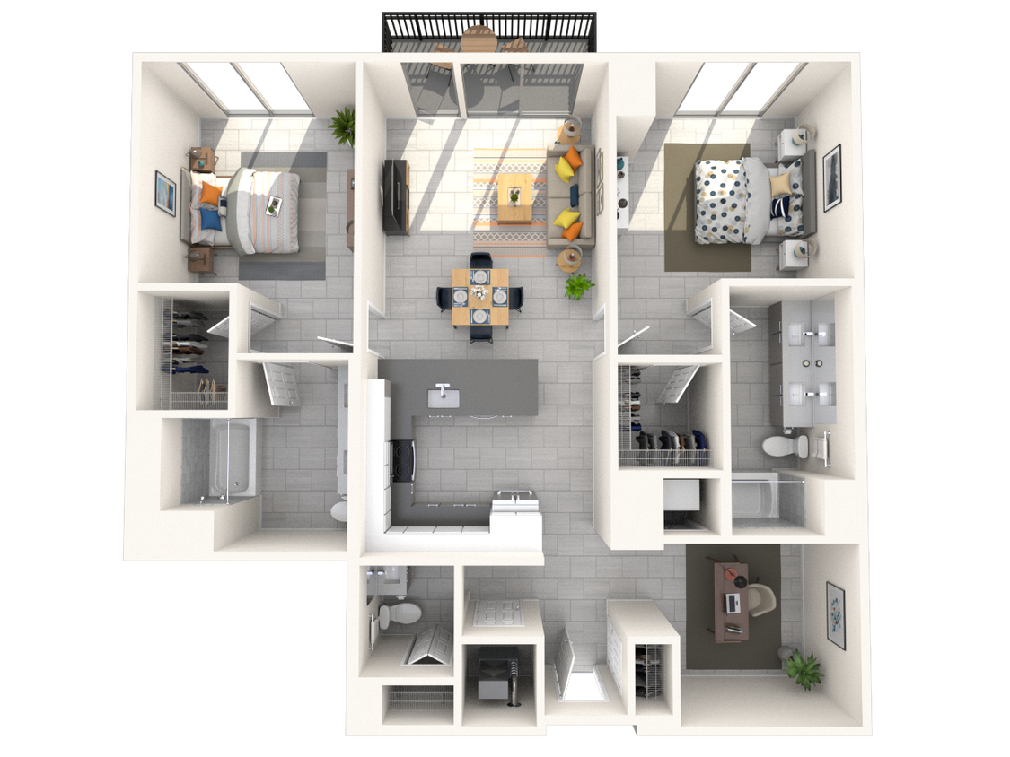 Floor Plan - BN2 - North Residence