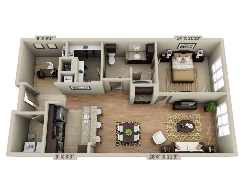 Floor Plan - Plan Fa (A1AD)