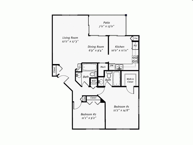 Sequoia - 2 Bed 2 Bath - Sequoia