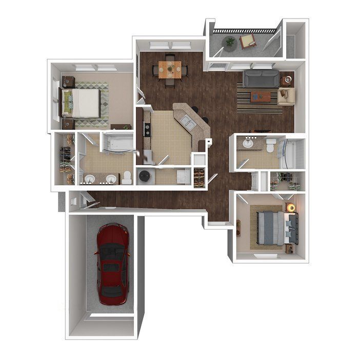Floor Plan - B2-Townhome