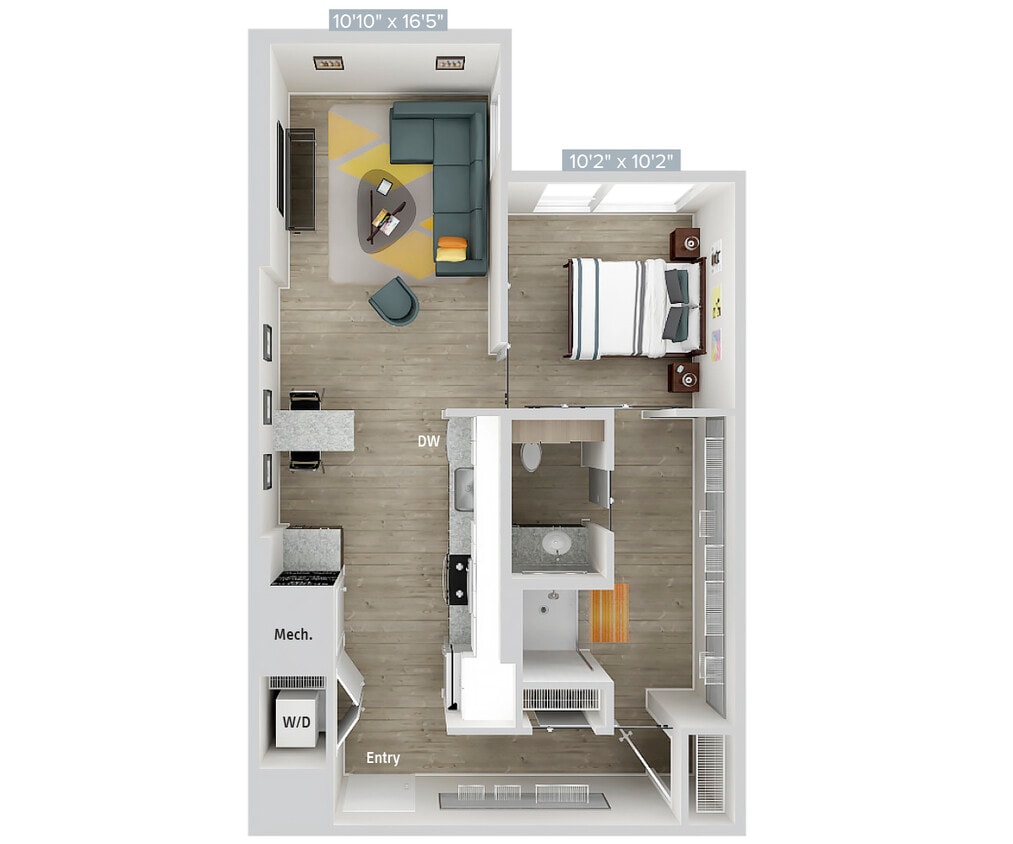 Floor Plan - A8-738SF-Apt118