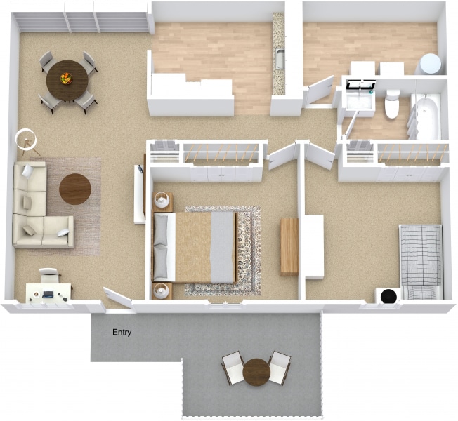 Floor Plan - Two Bedroom