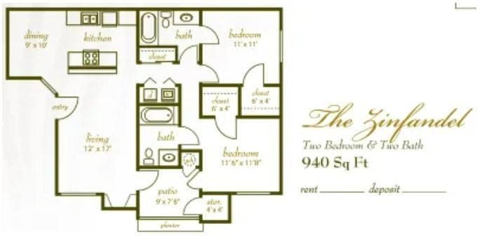 Floor Plan - The Zinfandel