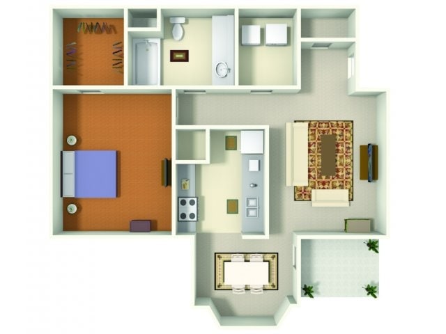 The Wateree (A1) - A1 Wateree - 1 Bedroom, 1 Bathroom