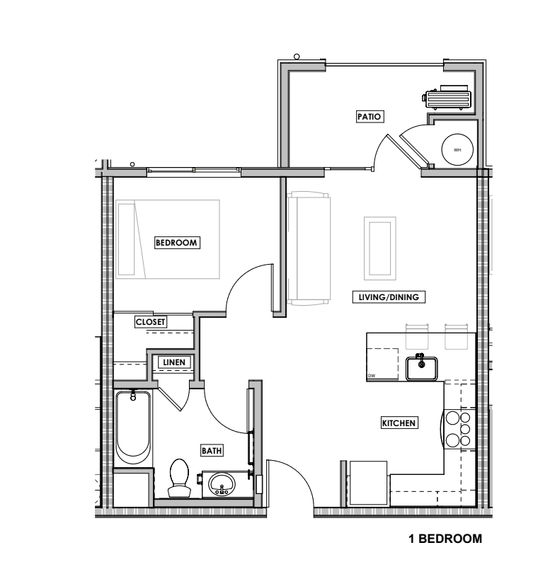 Floor Plan - 1x1