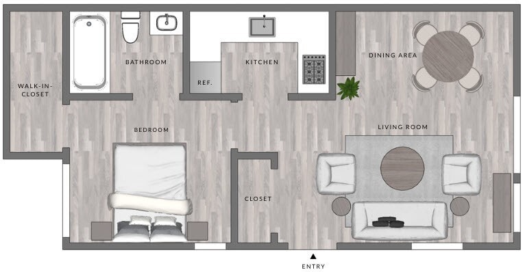 Floor Plan - A1-1x1