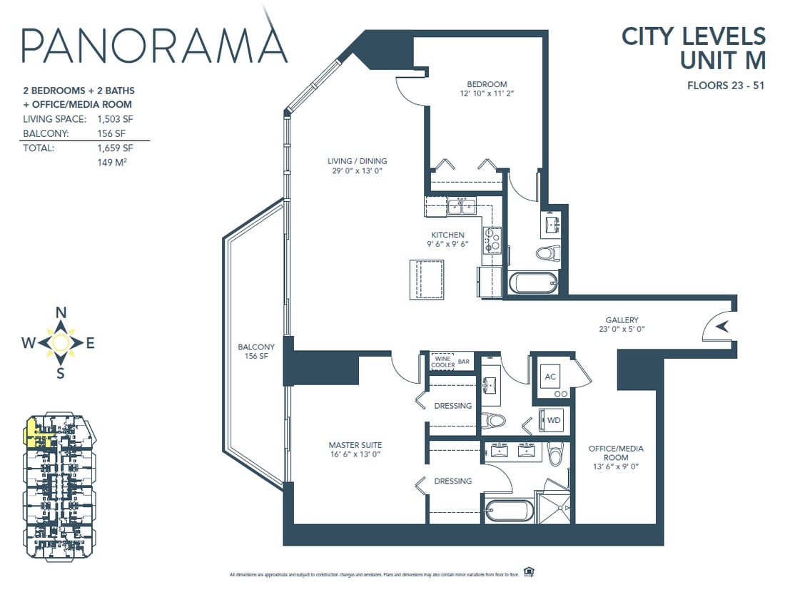 Floor Plan - M Line - City Level