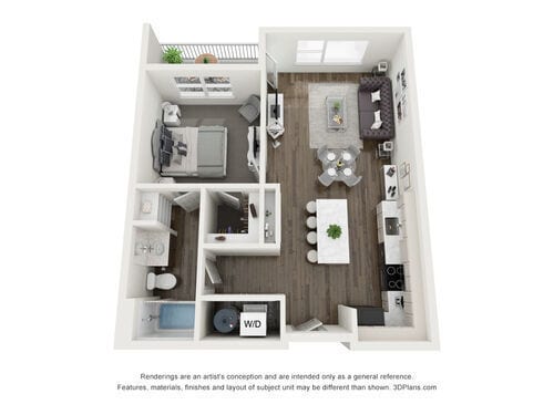 Floor Plan - 1B1