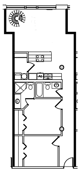Penthouse - A20 - 1BD/1BA (HUGE) - (pet free)