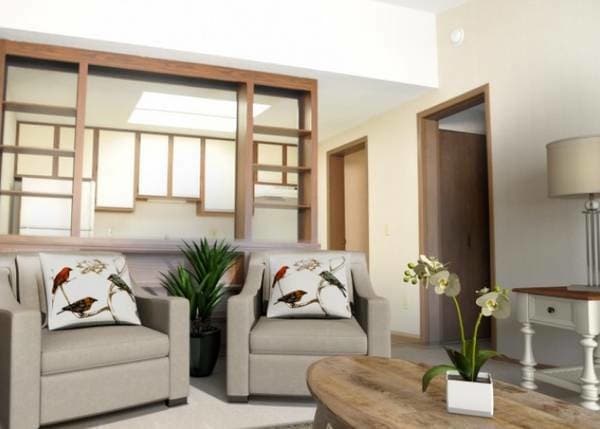 Floor Plan - Two Bedroom One Bath Apartment