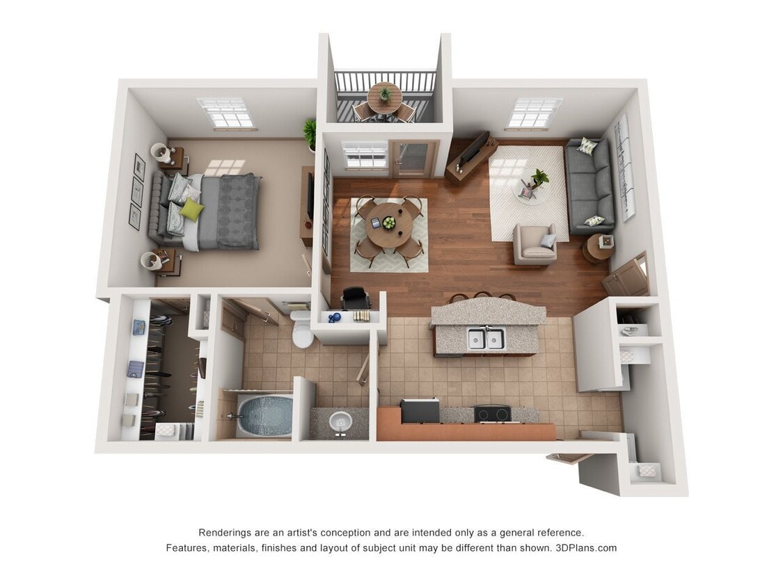 Montage at Cinco Ranch - The Benjamin - 1 Beds - 1 Baths - 785 Sq. ft. - The Benjamin