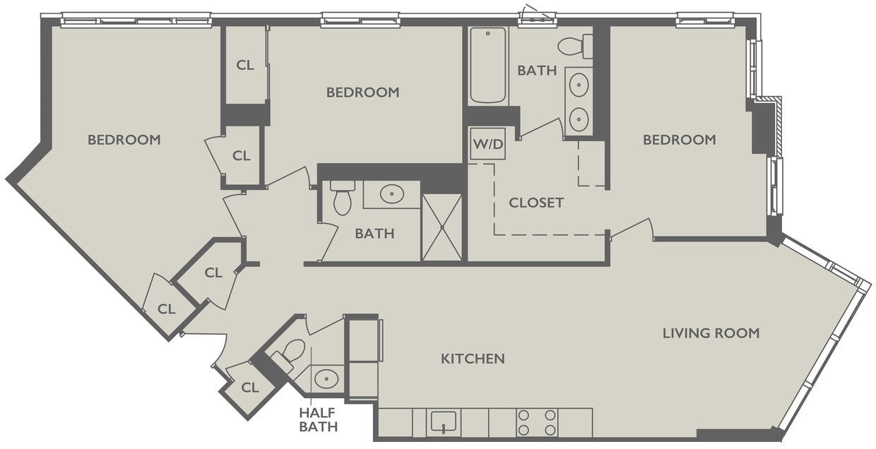 Floor Plan - Three Bedroom A