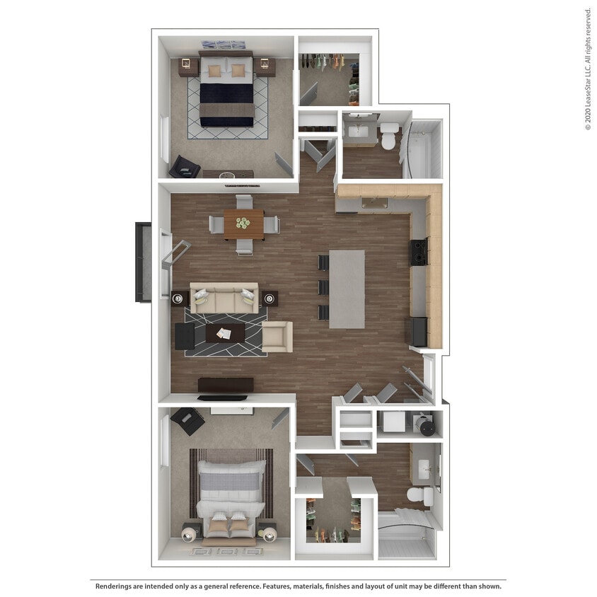 B1 3D Floor Plan - B1