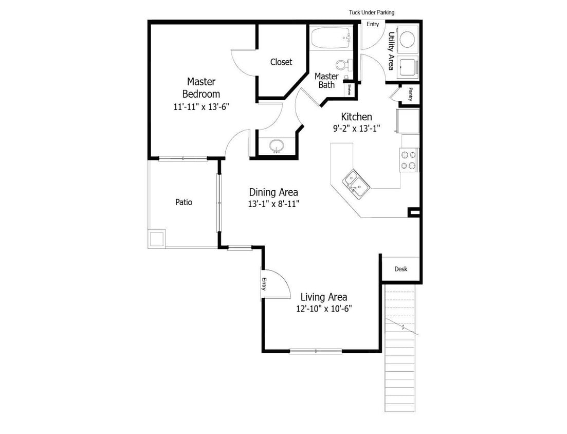 Floor Plan - Oaks 3A7T