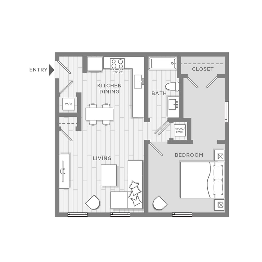 Floor Plan - Carlisle Exterior - Study in Bedroom 