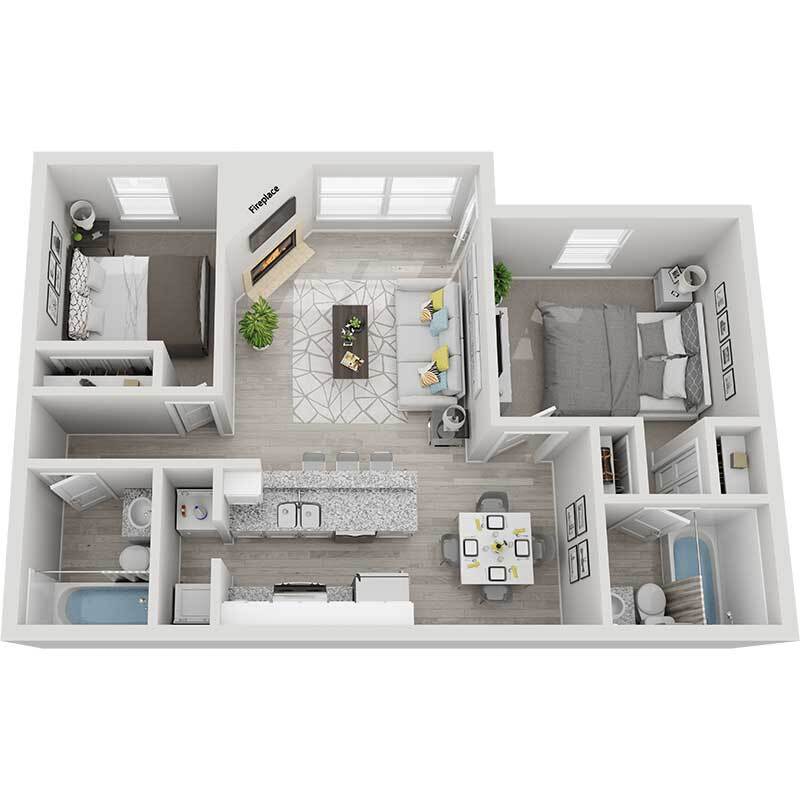 Floor Plan - Two Bedroom