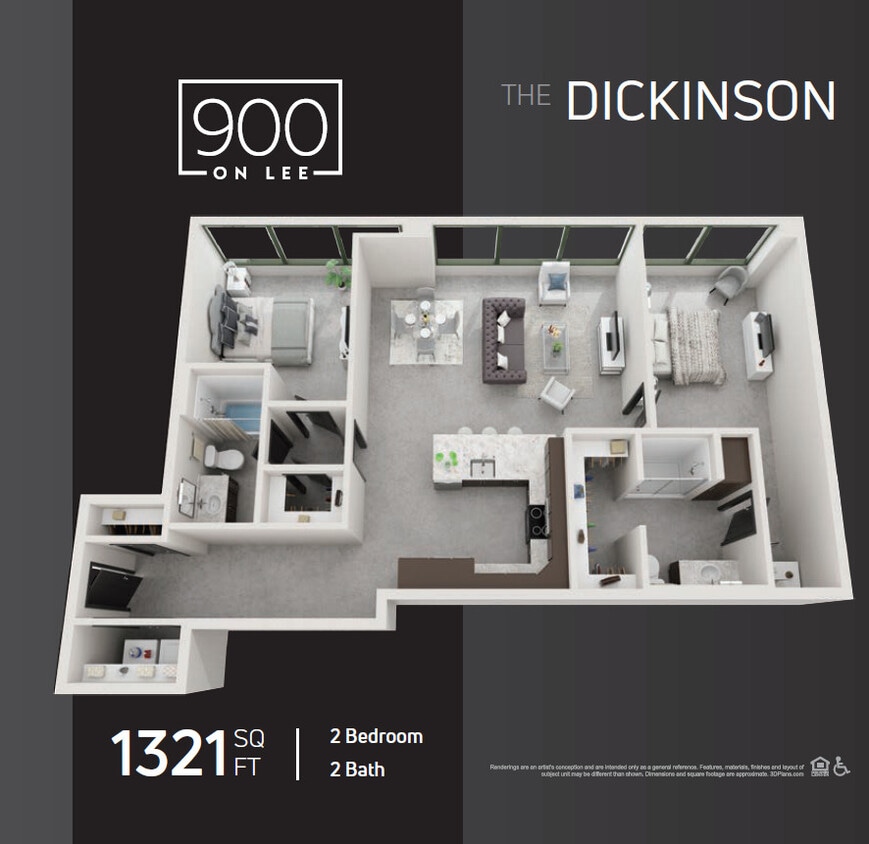Floor Plan - The Dickinson