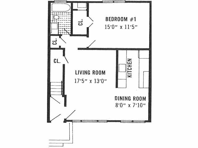 1 Bedroom - 1 Bedroom
